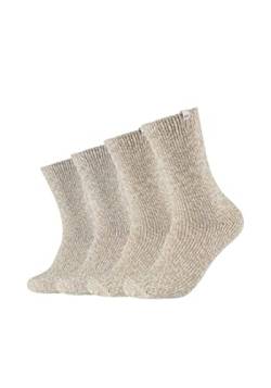 Skechers Damen Socken Warm & Cozy 4er Pack 35/38 offwhite mouline von Skechers