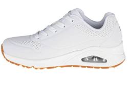 Skechers Damen UNO Stand ON AIR Sneakers, WHT weiß Durabuck, 35 EU von Skechers