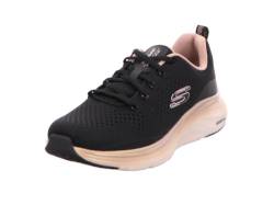 Skechers Damen Vapor Foam Sneakers, Schwarzes Netzgewebe mit rotgoldenem Rand, 36 EU von Skechers