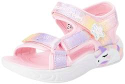 Skechers Girls Durchgängies Plateau Sandalen, Light Pink Textile/Multi Trim, 40 EU von Skechers