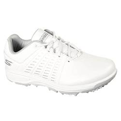 Skechers Go Jasmine Damen Spikes, wasserdicht Golfschuh, Weiss/opulenter Garten, 40 EU von Skechers