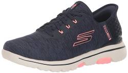 Skechers Go Walk 5 Damen-Golfschuh-Sneaker mit lockerer Passform, Marineblau/Pink, 40 EU von Skechers