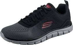 Skechers Herren 232399 BKCC Sneaker, Black Mesh/Charcoal Trim, 43 EU von Skechers