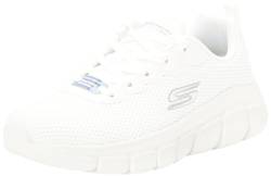 Skechers Herren Bobs B Flex Chill Edge Sneaker, Off White Knit, 47.5 EU von Skechers