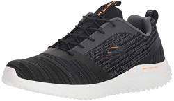 Skechers Herren Bounder Sneaker, Black Mesh Pu Trim, 40 EU von Skechers