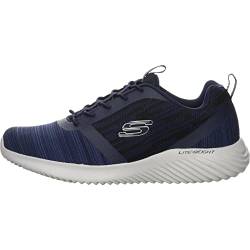 Skechers Herren Bounder Sneaker, Navy Mesh Pu Trim, 41 EU von Skechers