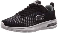 Skechers Herren Dyna-air - Blyce Sneaker, Black Black Mesh Pu Gray Trim Bkgy, 45 EU von Skechers