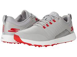 Skechers Herren Elite 4 Victory Spikeless Golfschuh Sneaker, Grau/Rot, 41 EU Weit von Skechers