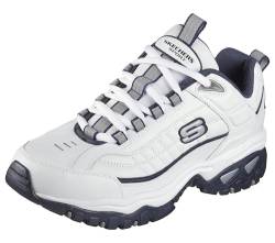 Skechers Herren Energy Afterburn Schnür-Sneaker, Weiß, 41 EU Weit von Skechers