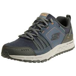 Skechers Herren Escape Plan Sneaker, Blue Navy Orange, 44 EU von Skechers