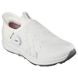 Skechers Herren Go Golf Elite 5 Slip in Twist Fit Wasserdichter Golfschuh Sneaker, Weiss/opulenter Garten, 47.5 EU von Skechers