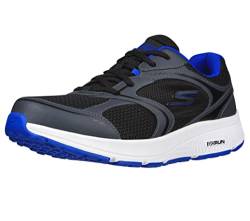 Skechers Herren Go Run Consistent Lauf-und Wanderschuh Sneaker, schwarz/blau, 46 EU X-Weit von Skechers