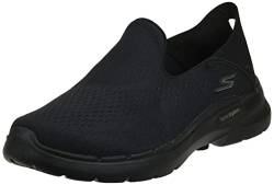 Skechers Herren Go Walk 6 Sneaker, Black Textile, 42.5 EU von Skechers