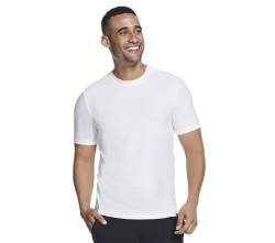 Skechers Herren Godri All Day Solid Tee T-Shirt, weiß, M von Skechers