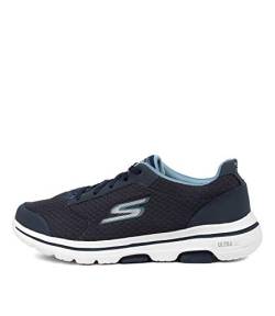 Skechers Herren Gowalk 5 Qualify – athletischer Schnürschuh mit Netzstoff Sneaker, Marineblau, 41 EU von Skechers