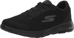 Skechers Herren Gowalk 5 Sportliche Workout-/Walking-Schuhe mit luftgekühltem Schaumstoff Sneaker, Schwarz 2, 45.5 EU X-Weit von Skechers