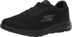 Skechers Herren Gowalk 5 Sportliche Workout-/Walking-Schuhe mit luftgekühltem Schaumstoff Sneaker, schwarz 2, 48.5 EU X-Weit von Skechers