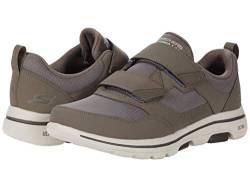 Skechers Herren Gowalk 5 Wistful – athletischer Netz-Performance-Wanderschuh mit Klettverschluss Sneaker, Khaki, 44 EU von Skechers