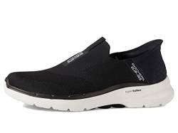 Skechers Herren Gowalk 6 Slip-Ins – athletische Schlupfschuhe | Freizeit Memory-Schaum Sneaker, Schwarz/Weiß, 41 EU X-Weit von Skechers