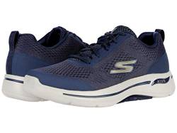 Skechers Herren Gowalk Arch Fit – athletischer Workout-Wanderschuh mit luftgekühltem Schaumstoff Sneaker, Navy/Gold, 41 EU X-Weit von Skechers