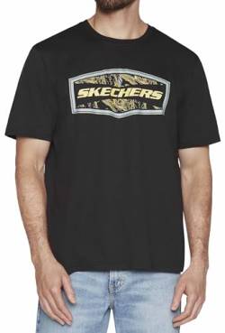 Skechers Herren Latitude Tee T-Shirt, Black, von Skechers