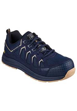 Skechers Herren Malad II ESD Composite Safety Toe BAU-Schuhe, Navy, 46 EU von Skechers