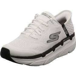 Skechers Herren Max Cushioning Slip-Ins – Athletic Workout Running Walking Schuhe mit Memory Foam Sneaker, Weiss/opulenter Garten, 41.5 EU von Skechers