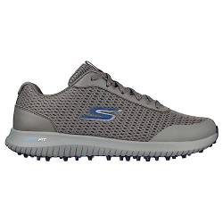 Skechers Herren Max Fairway 3 Arch Fit Spikeless Golfschuh Sneaker, Anthrazit, Marineblau, 40 EU Weit von Skechers