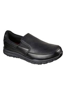 Skechers Herren NAMPA Groton Slipper, Black Synthetic/Pu, 45 EU von Skechers