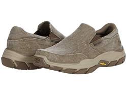 Skechers Herren Respected-Fallston Canvas-Slipper, Taupe, 44 EU von Skechers