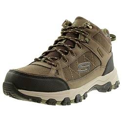 Skechers Herren SELMEN MELANO Wanderstiefel, Chocolate Leather W/Mesh, 42 EU von Skechers