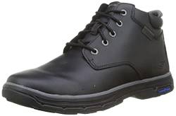 Skechers Herren Segment 2.0 Brogden Chukka-Stiefel, Black Leather, 45 EU von Skechers