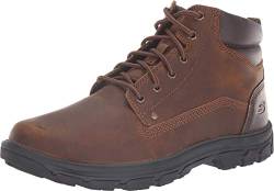 Skechers Herren Segment Garnet Chukka Boots, Dark Brown Leather, 45 EU von Skechers