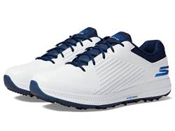 Skechers Herren Shoe-Go Golf Elite 5 Gf Sneaker, Weißer synthetischer marineblauer Besatz, 43 EU von Skechers