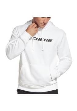 Skechers Herren Skech-sweats Motion Hooded Sweatshirt, Weiß, XL EU von Skechers