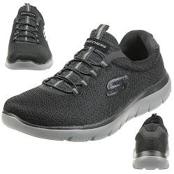 Skechers Herren Summits-52811 Sneaker, Schwarz Black Charcoal, 42 EU von Skechers