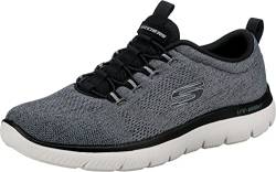 Skechers Herren Summits Louvin Slipper, Schwarz/Weiß, 41 EU Weit von Skechers