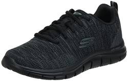 Skechers Herren Track-Front Runner 232298 BBK Sneaker, Black Knit/Black Trim, 41 EU von Skechers