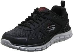 Skechers Herren Track-SCLORIC Running Shoes, Black Red BKRD, 41 EU von Skechers
