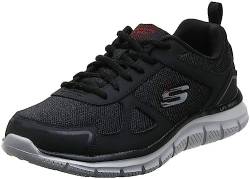 Skechers Herren Track-Scloric 52631-BKRD Sneaker, Black Red BKRD, 42 EU von Skechers