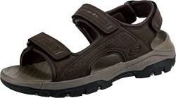 Skechers Herren Tresmen-Garo Open Toe Water Sandal, Chocolate Synthetic, 43 EU von Skechers