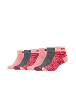 Skechers Kinder Kurzsocken Mesh Ventilation 6er Pack 27/30 flamingo mix von Skechers