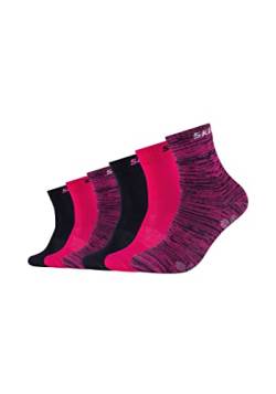 Skechers Kinder Socken Mesh Ventilation 6er Pack 27/30 pink glow mouliné von Skechers