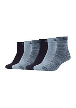 Skechers Kinder Socken Mesh Ventilation 6er Pack 27/30 stone mouliné von Skechers