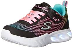 Skechers Mädchen 303700l Bkmt Sneaker, Schwarzes Netz mit Mehreren Ziernähten,28 EU von Skechers