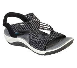 Skechers Mädchen Reggae Cup Oh, Snap! Sandalen, Black Grey Gore, 36 EU von Skechers