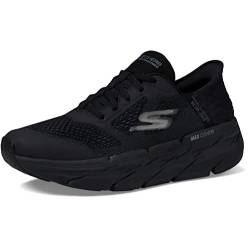 Skechers Men's Max Cushioning Slip-Ins-Athletic Workout Running Walking Shoes with Memory Foam Sneaker, Black, 9.5 Wide, Schwarz, 42.5 EU Weit von Skechers