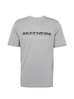 Skechers Men's Motion Tee Shirt Herren T-Shirt MTS367 183 CMNT grau, Bekleidungsgröße:L von Skechers