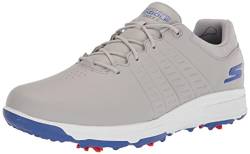 Skechers Men's Torque Waterproof Golf Shoe, Gray/Blue Sole, 10.5 Wide von Skechers