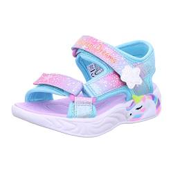 Skechers S Lights® Unicorn Dreams Sandal-MAJESTIC BLISS 302682L/PRMT Mädchen Sandalette, Größe 34 von Skechers
